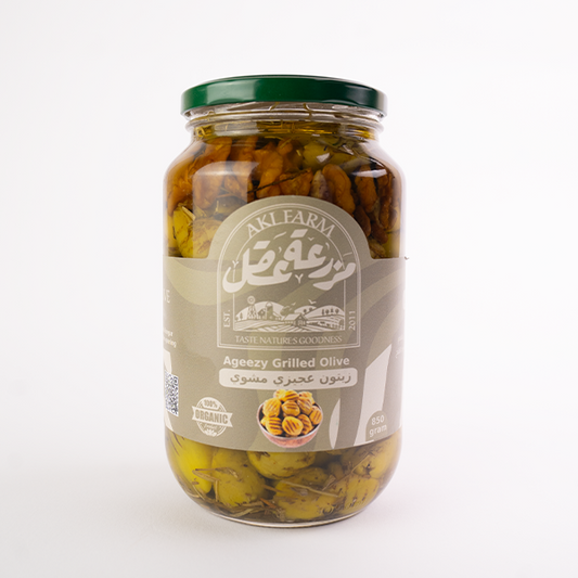 زيتون أخضر مشوي مخلل - 850 جم