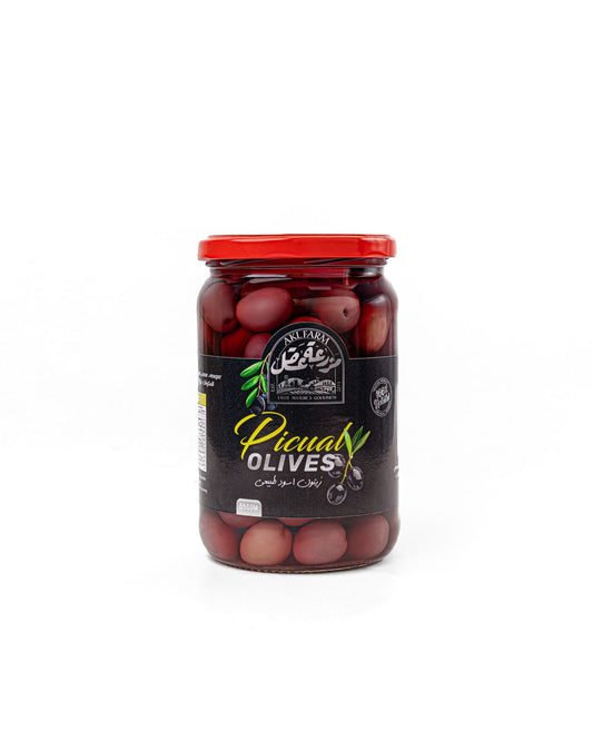 زيتون بيكول أسود طبيعي مخلل 650 جرام